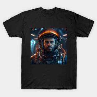 Space Pilot Portrait T-Shirt